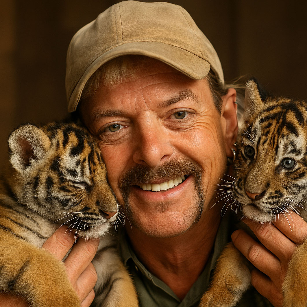 Joe Exotic Tiger King with Cubs
